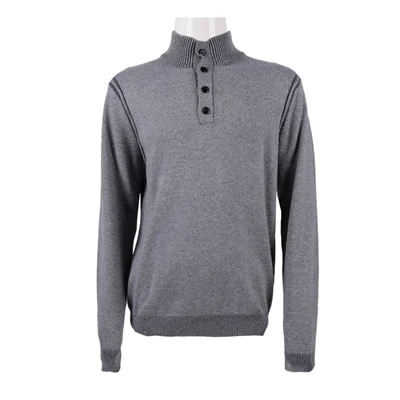 Suéter de cuello alto de primavera para hombre con botones